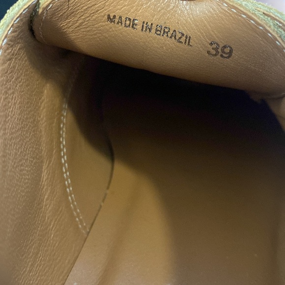 Re/Done 70s Creeper Shoes Tan Low Platform w Monk Strap Buckle in Cuoio Suede 39 - Picture 7 of 8